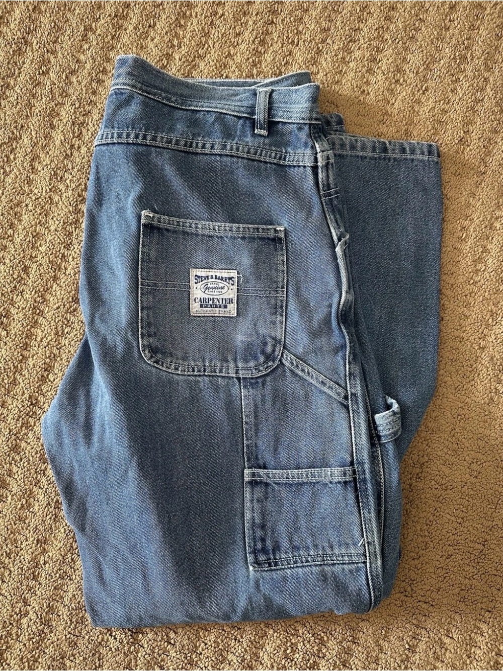 Steve & Barry's Men's Blue Carpenter Work Jeans